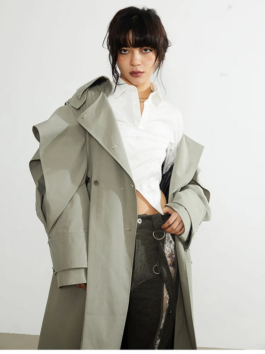 Manteau style trench femme