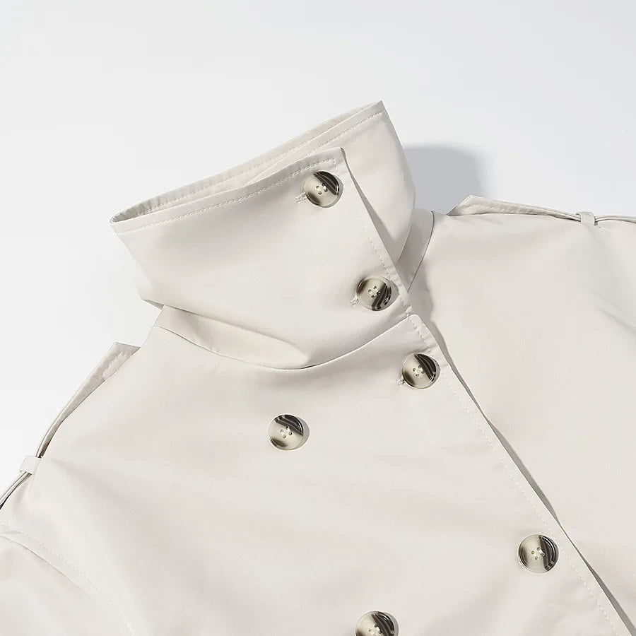 Trench long oversize femme