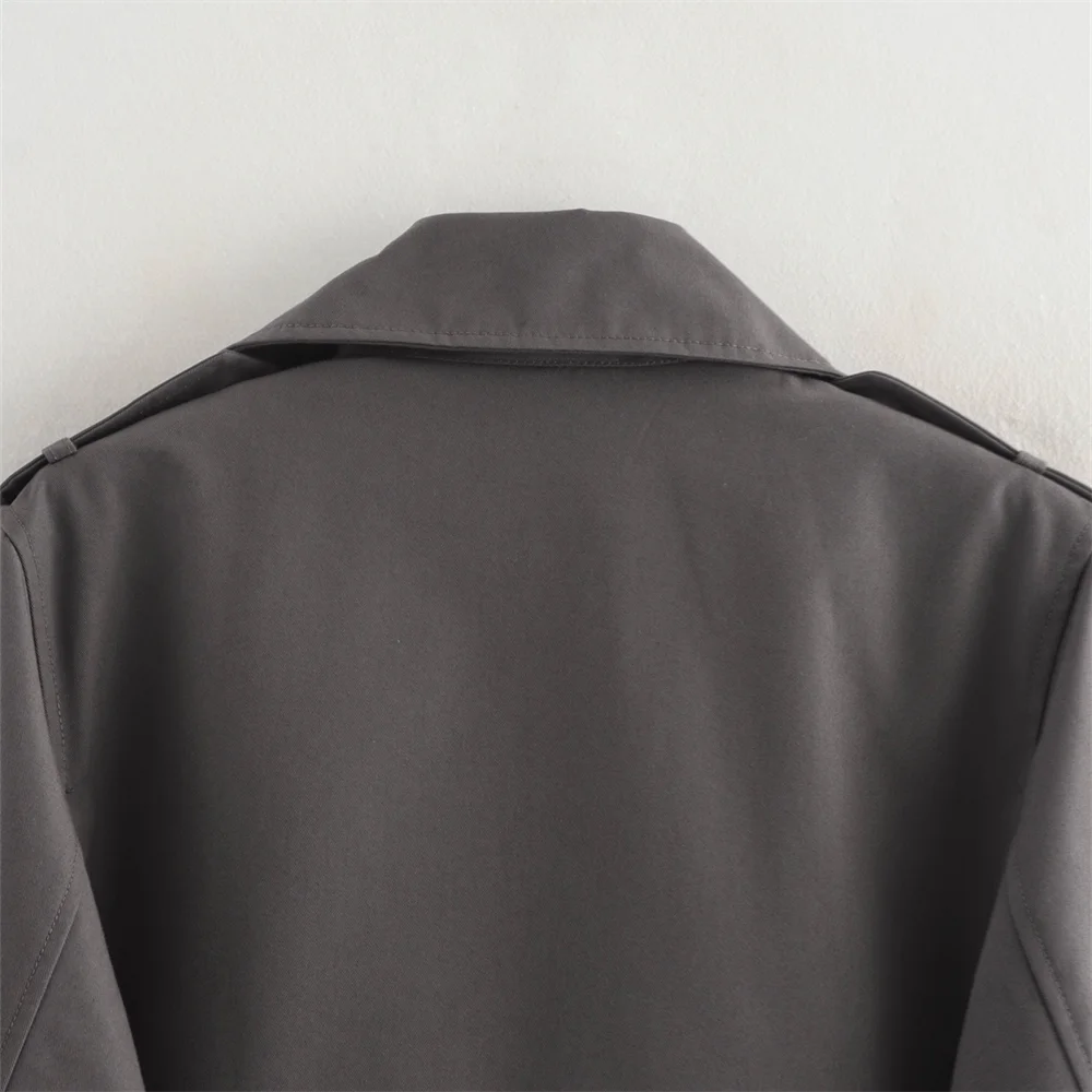 Trench court hiver femme