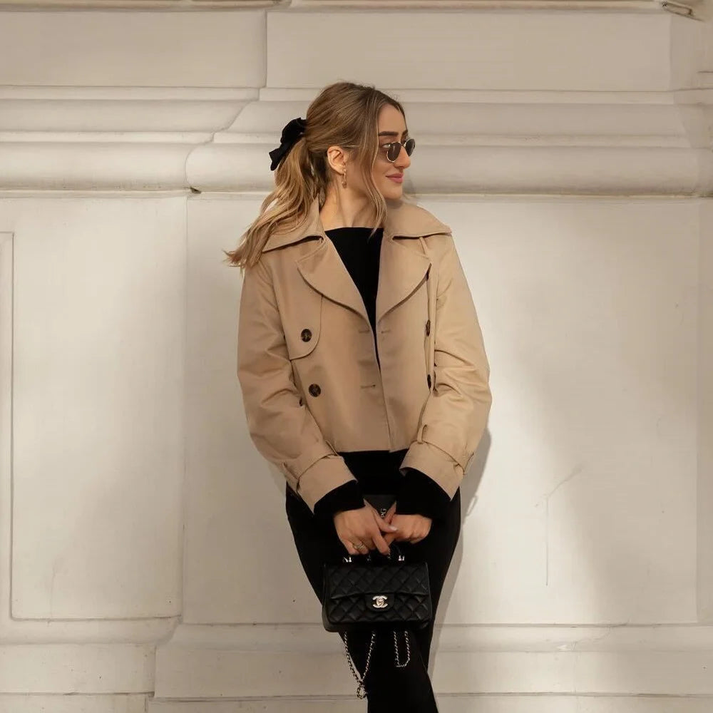 Trench coat court femme