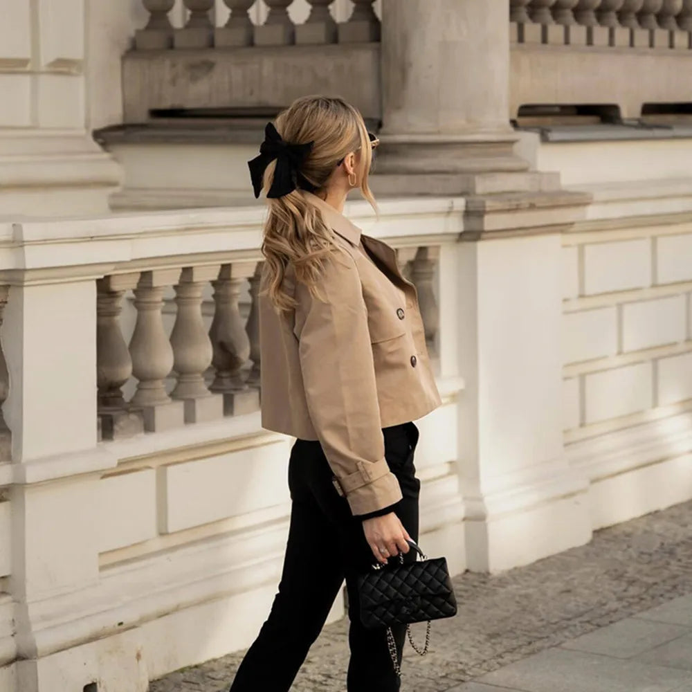 Trench coat court femme