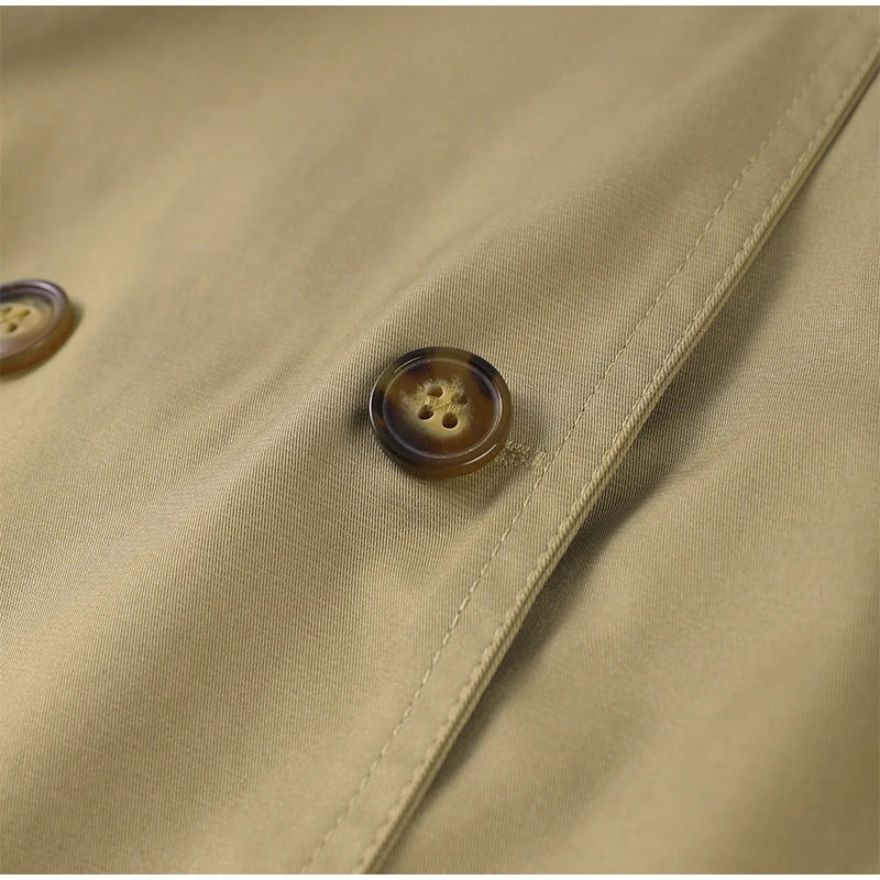 Trench court beige femme