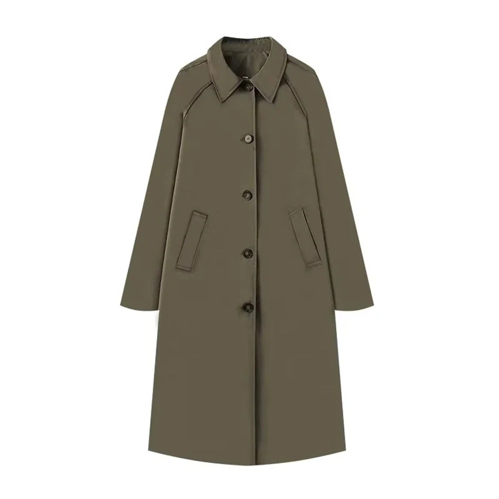 Trench très long femme