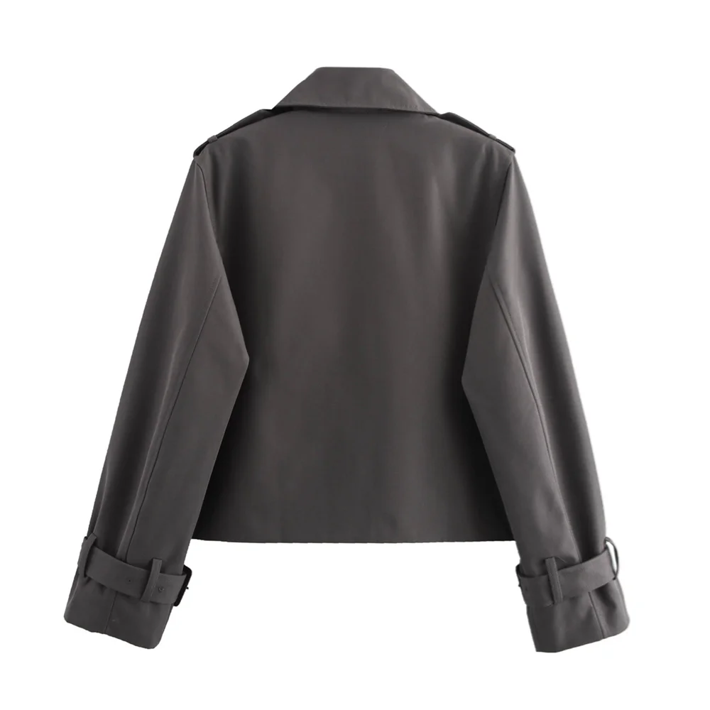 Trench court hiver femme