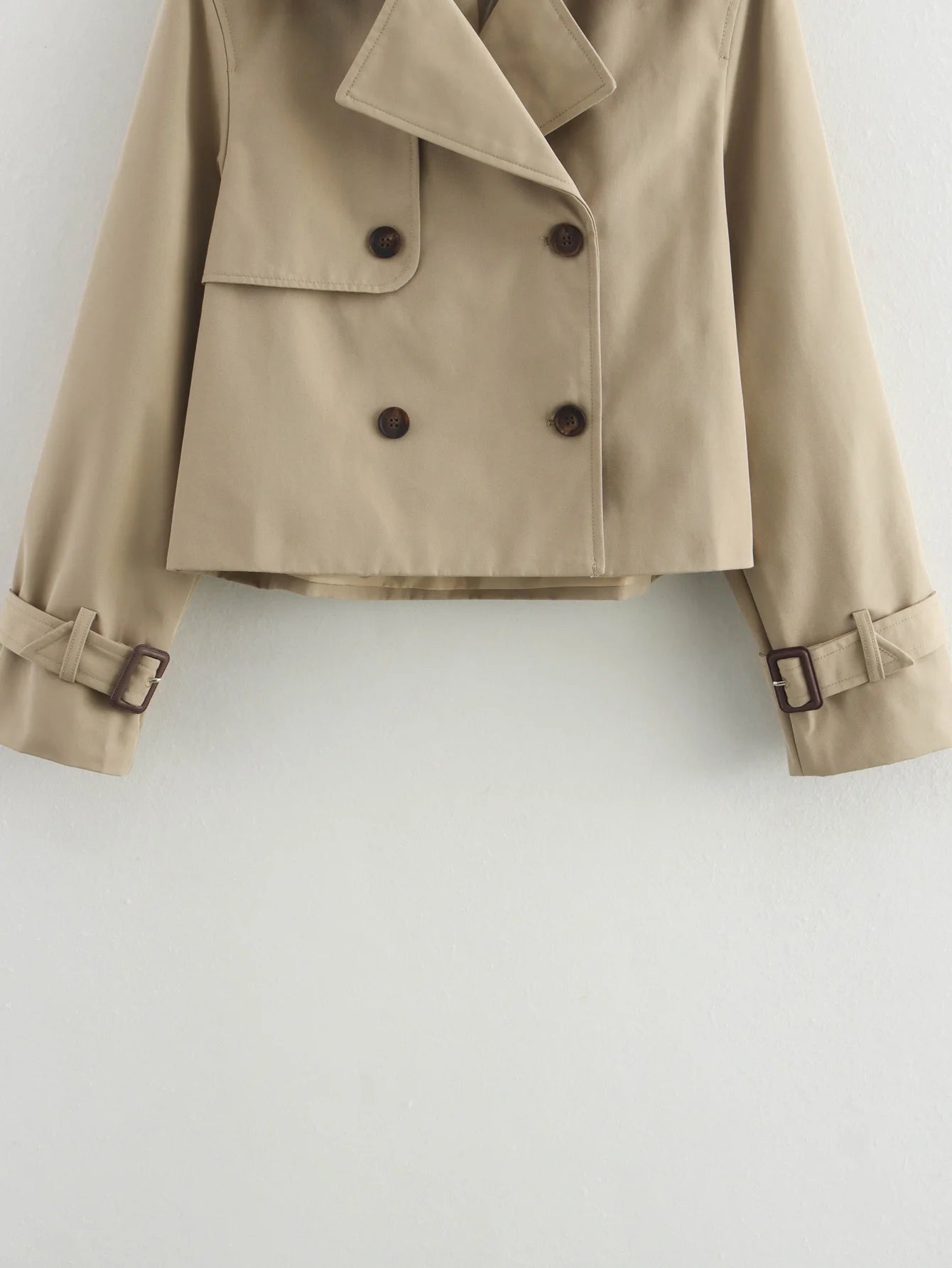 Trench noir court femme