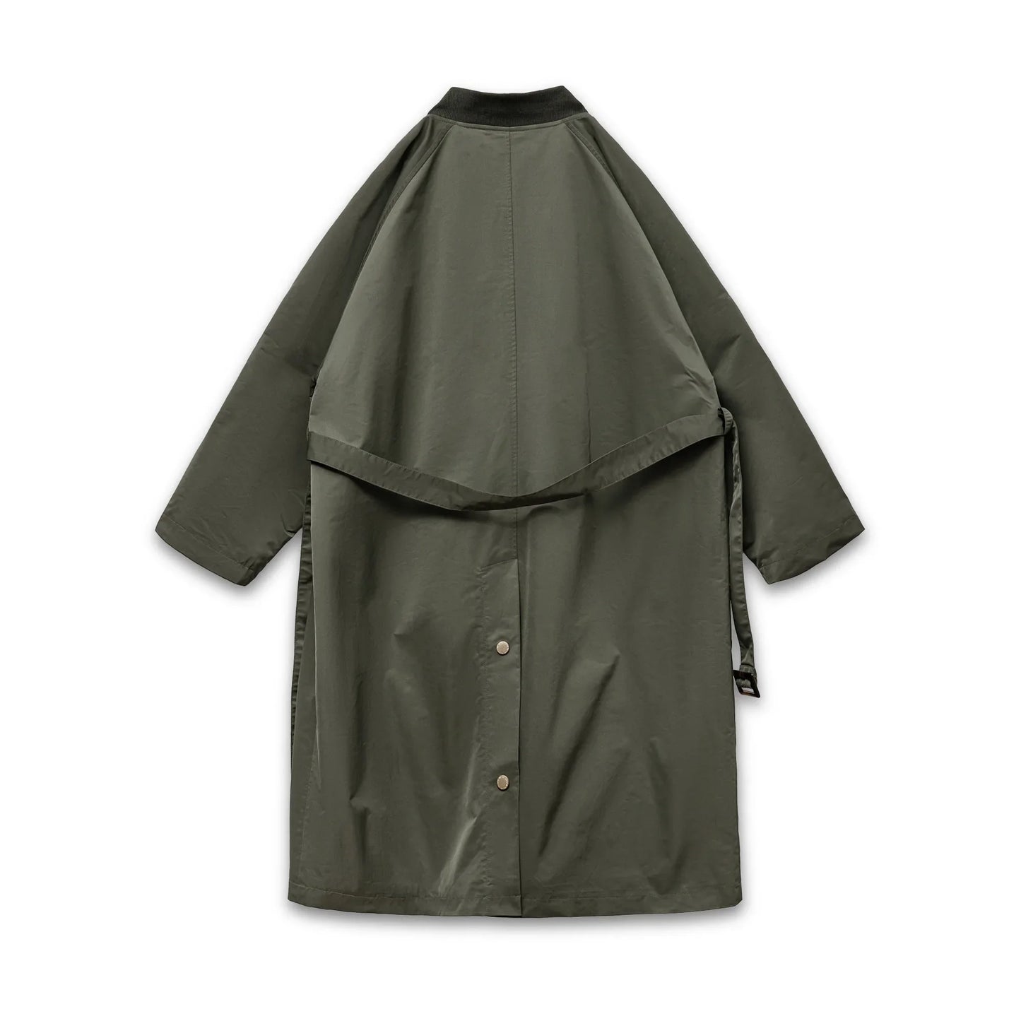 Trench femme long kaki