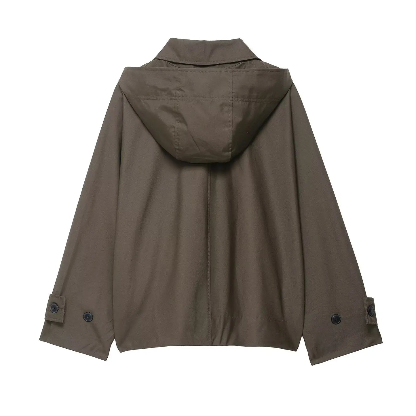 Trench coat à capuche femme