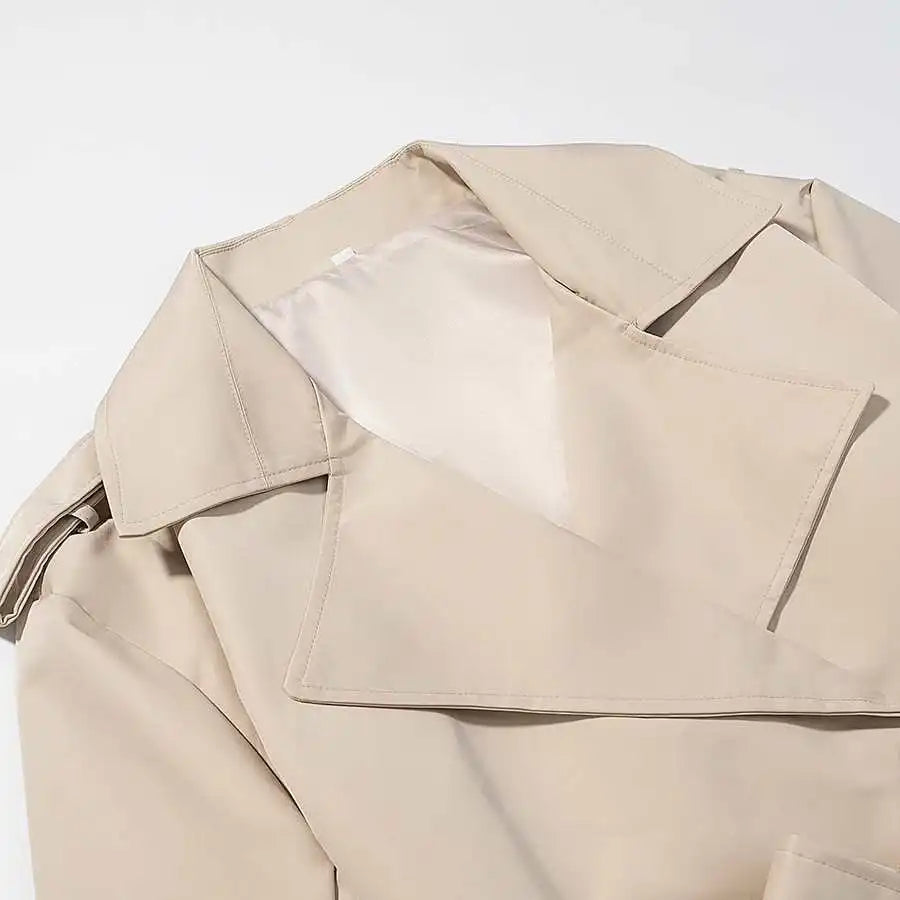 Veste trench court femme