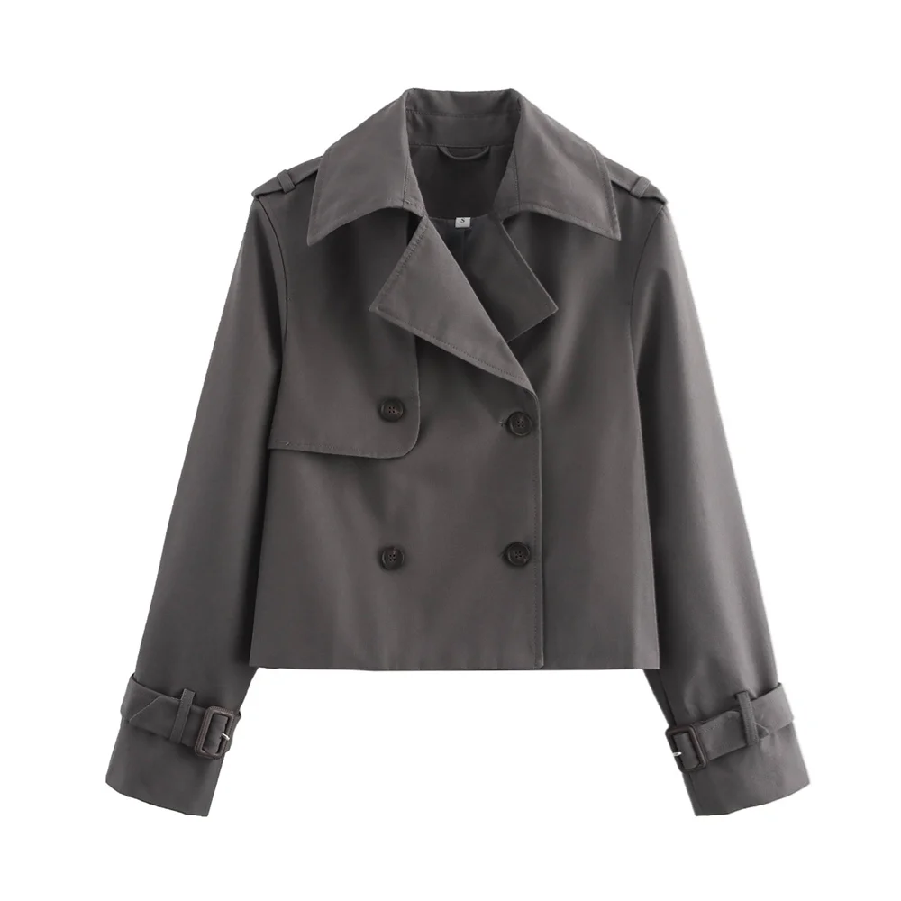 Trench court hiver femme