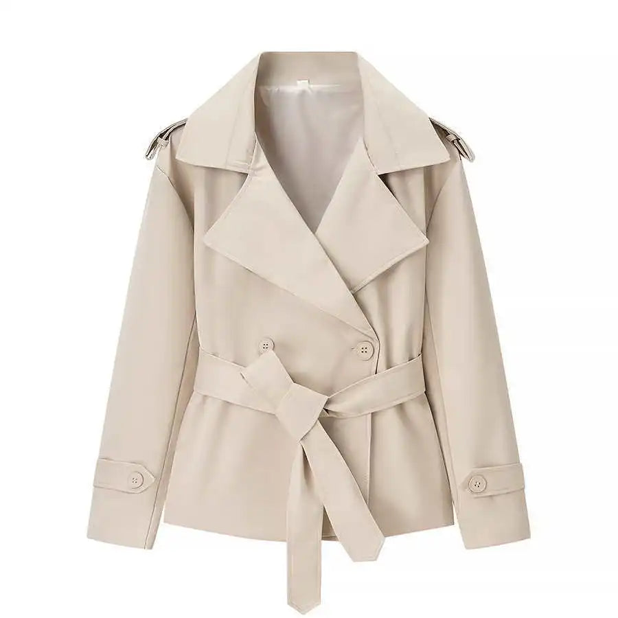 Veste trench court femme