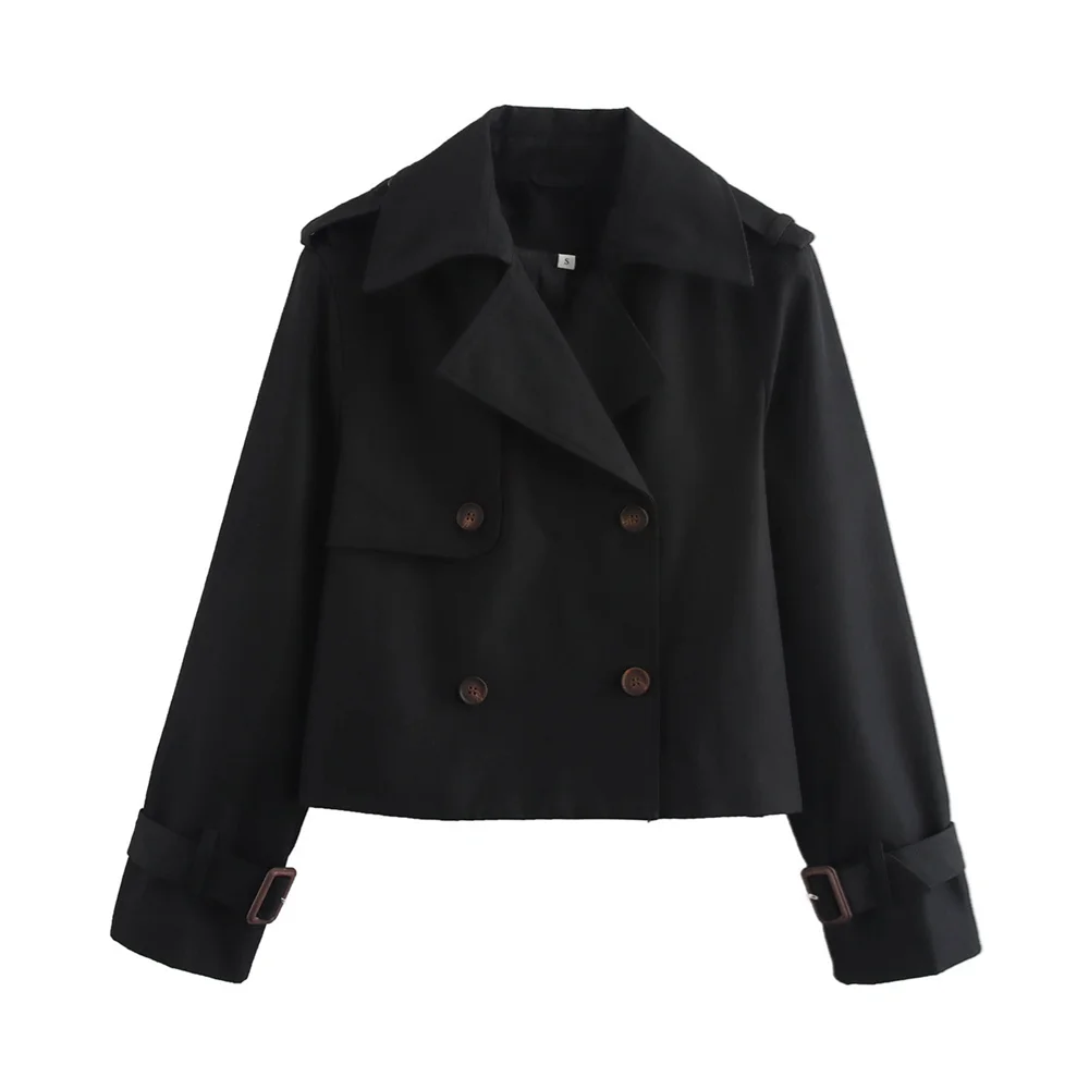 Trench court hiver femme