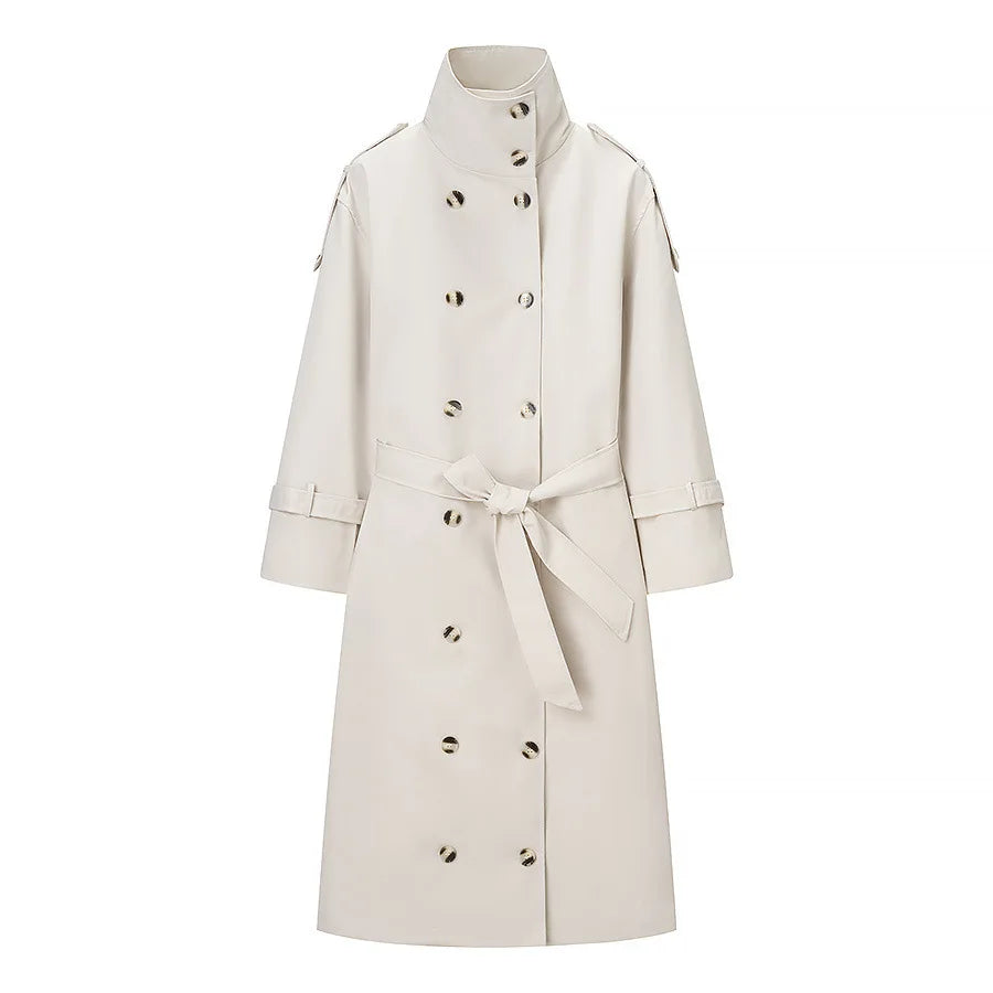 Trench long oversize femme
