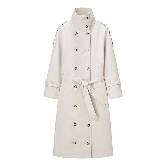 Trench long oversize femme