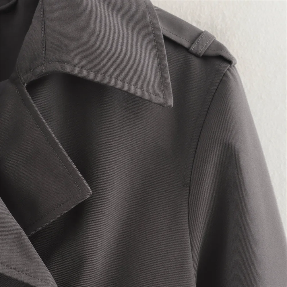 Trench court hiver femme