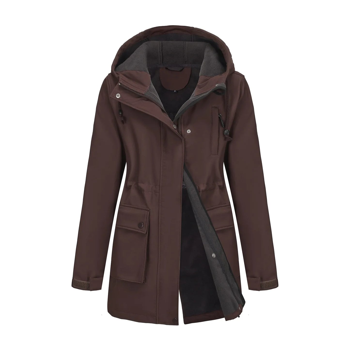 Trench impermeable avec capuche femme