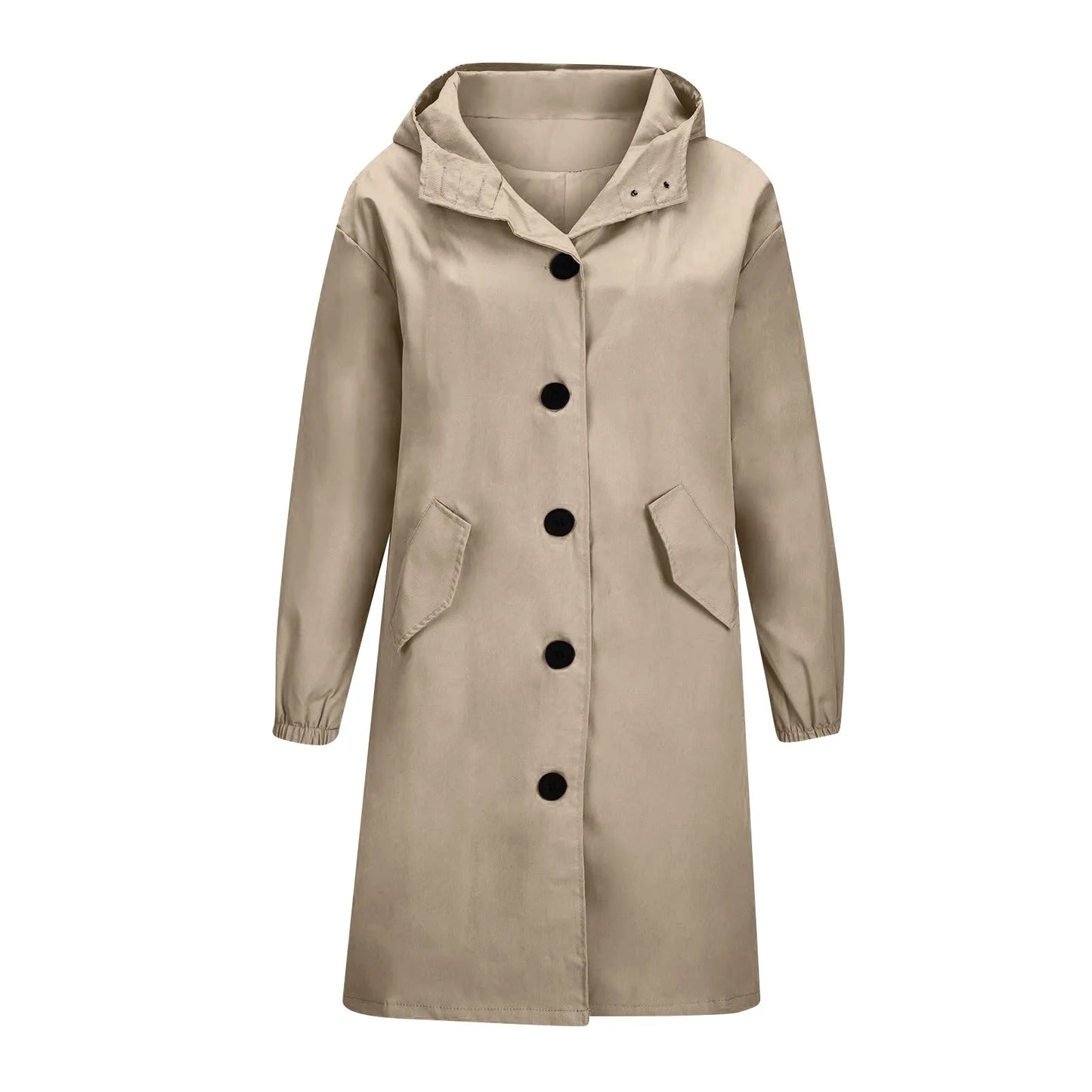 Trench impermeable femme à capuche