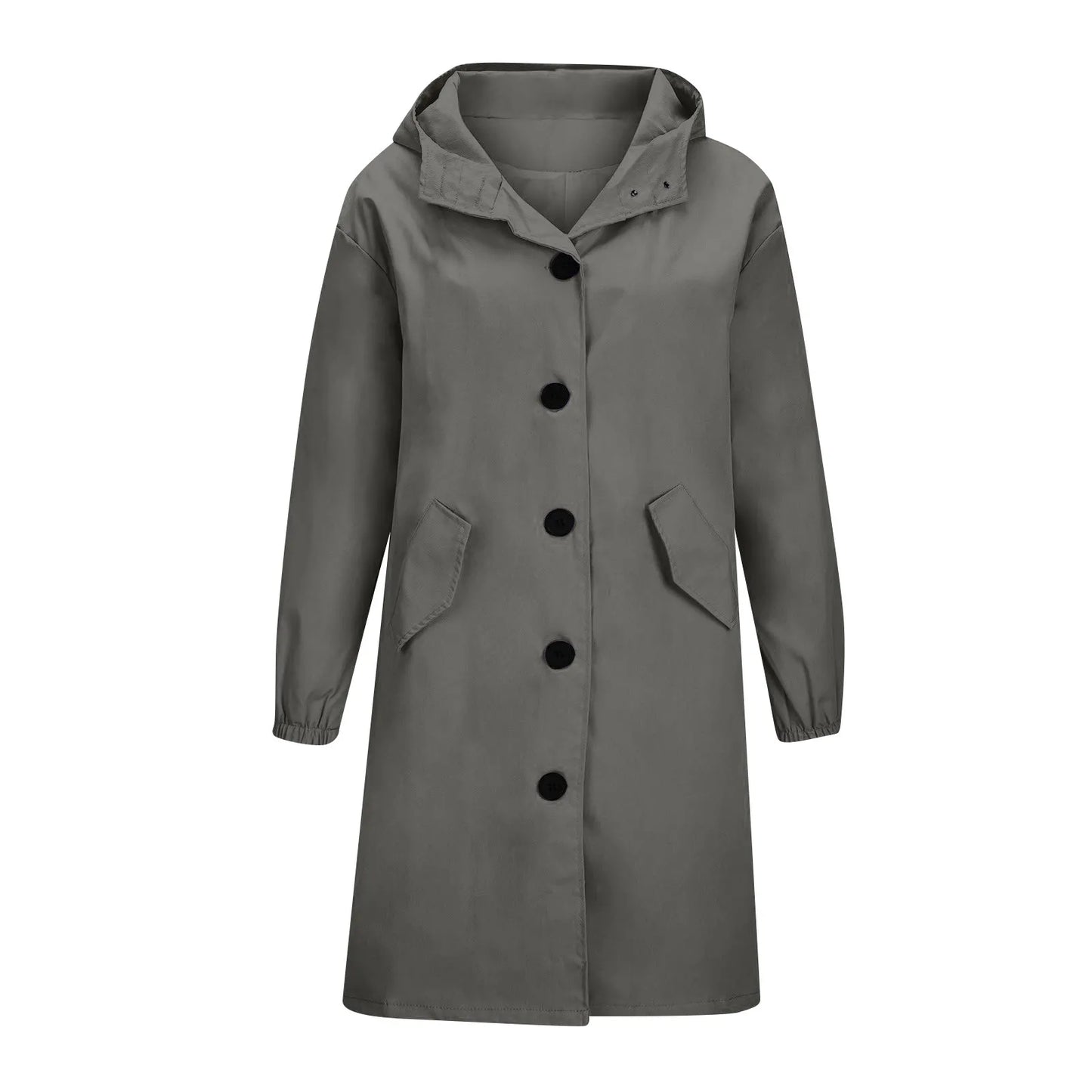 Trench impermeable femme à capuche