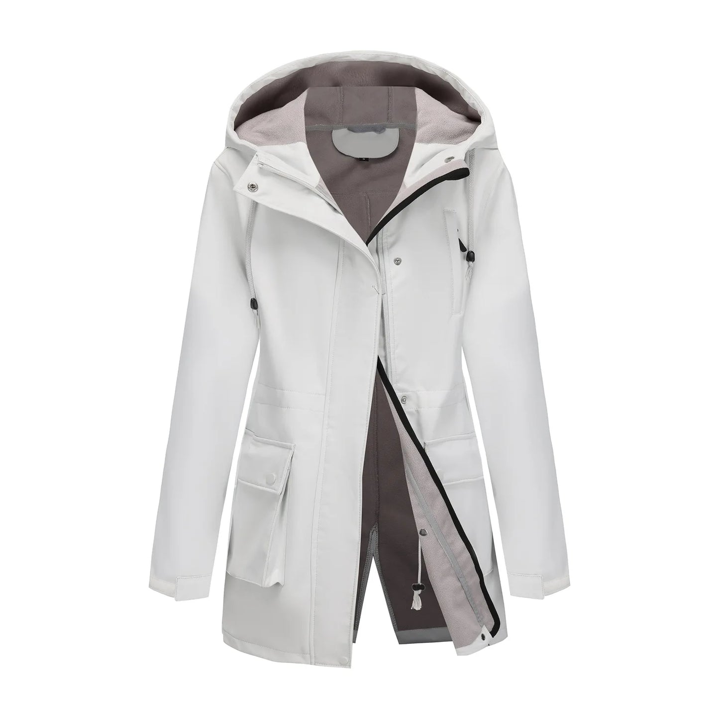 Trench impermeable avec capuche femme