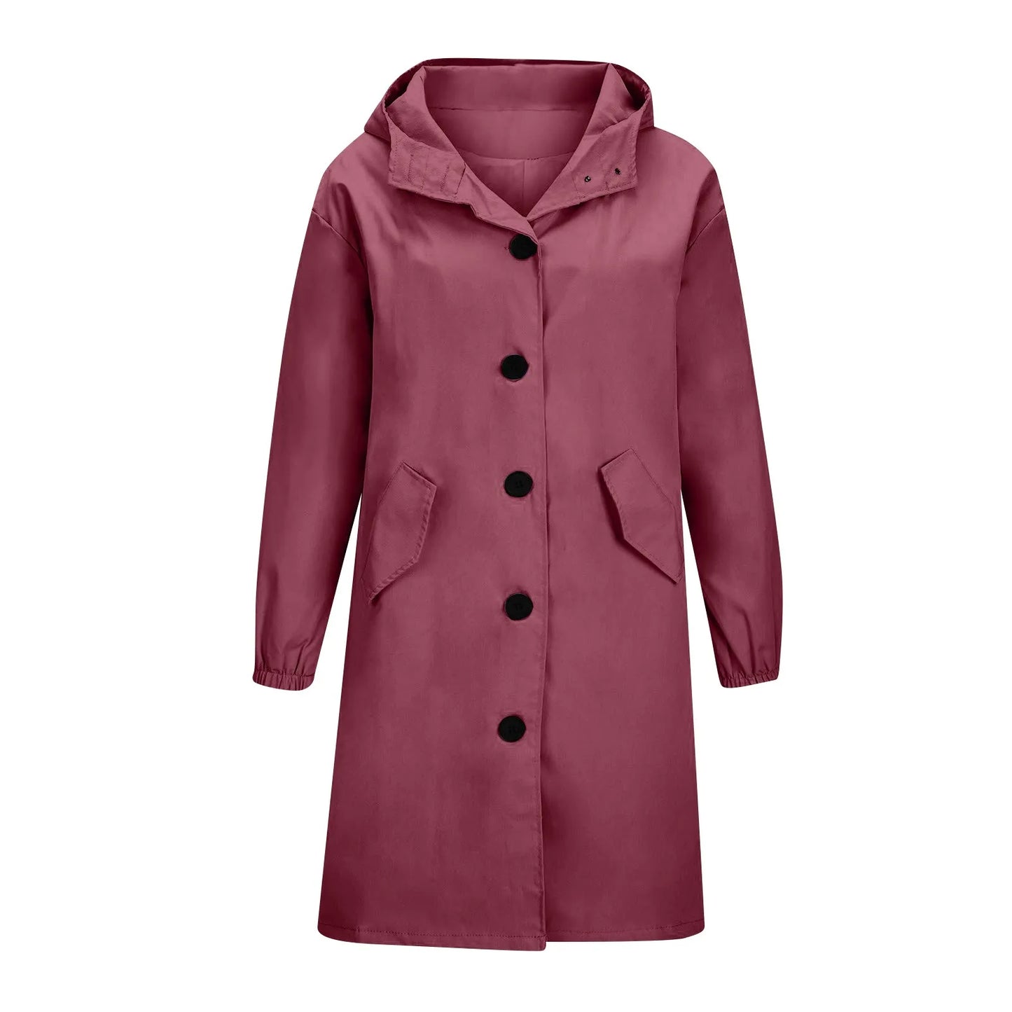 Trench impermeable femme à capuche