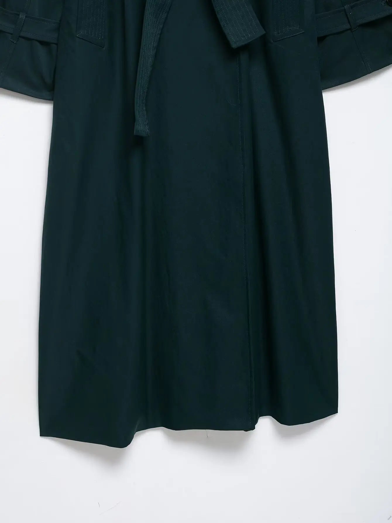 Trench long femme vert