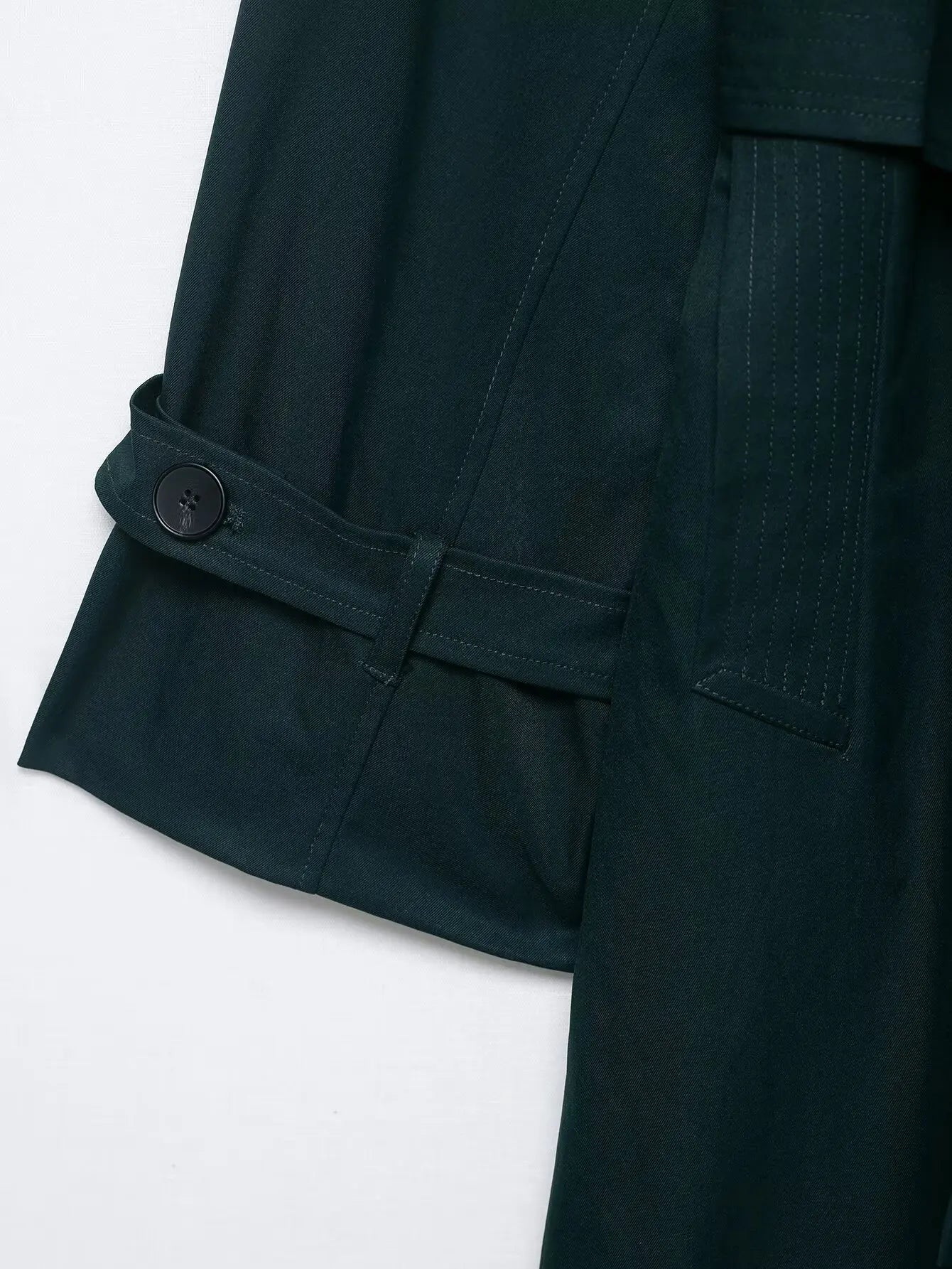 Trench long femme vert