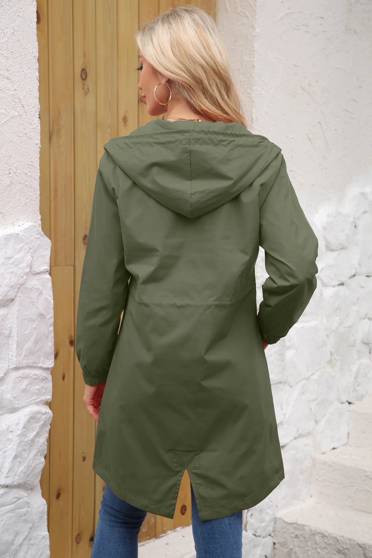 Impermeable trench femme mi-long