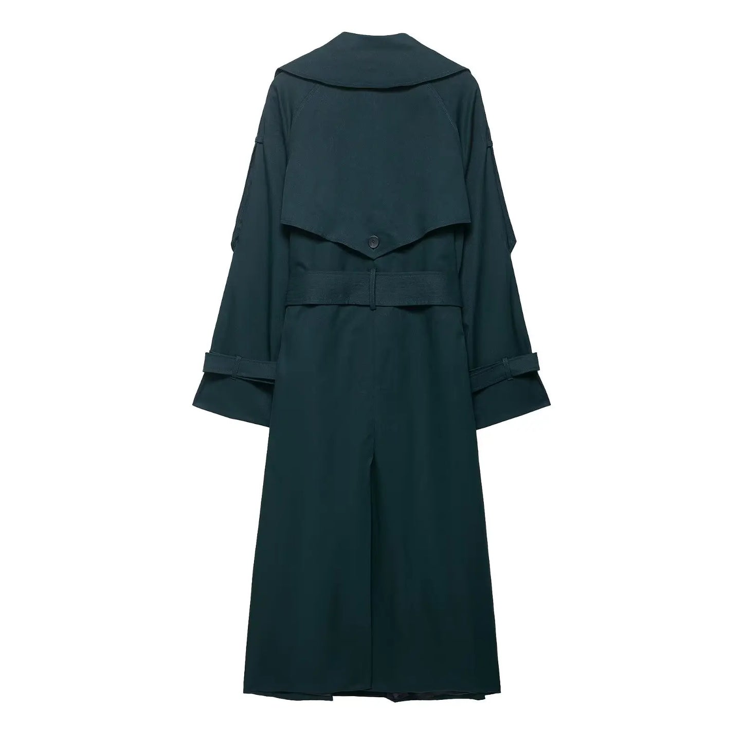 Trench long femme vert