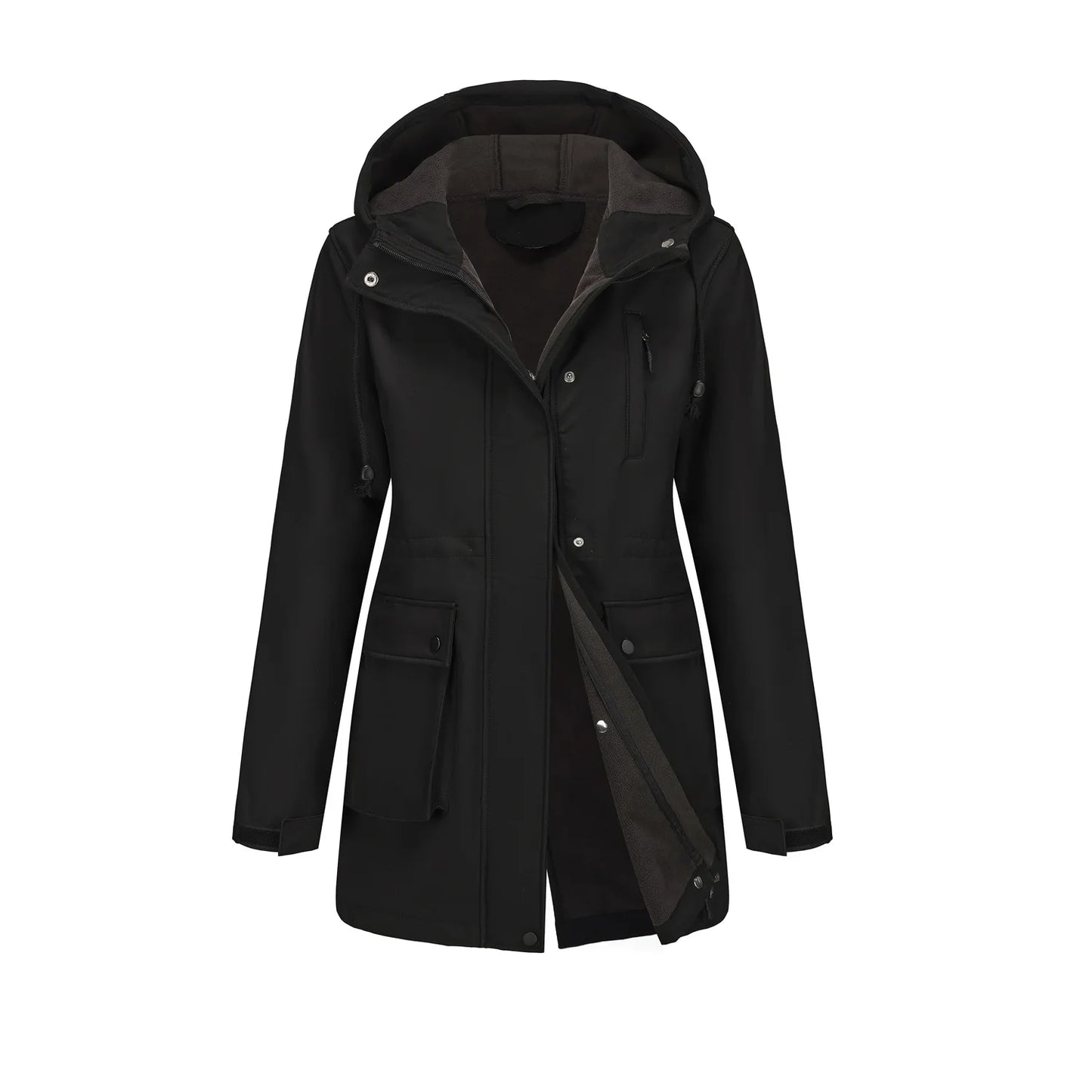 Trench impermeable avec capuche femme