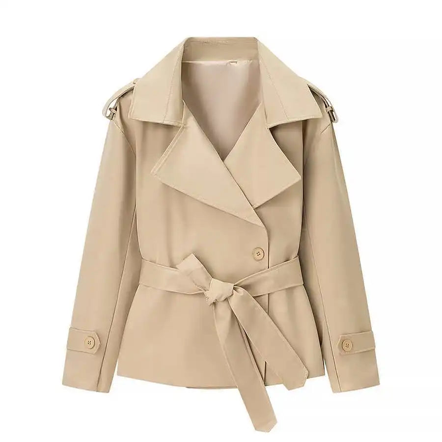 Veste trench court femme