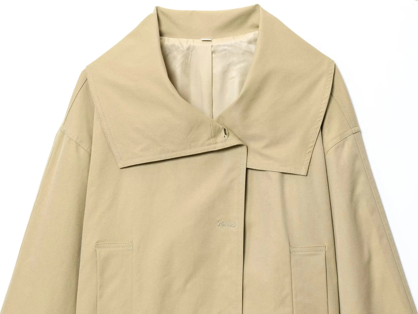 Ensemble beige trench femme
