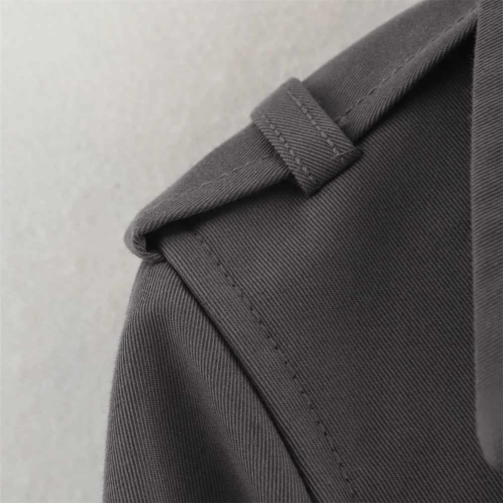 Trench court hiver femme