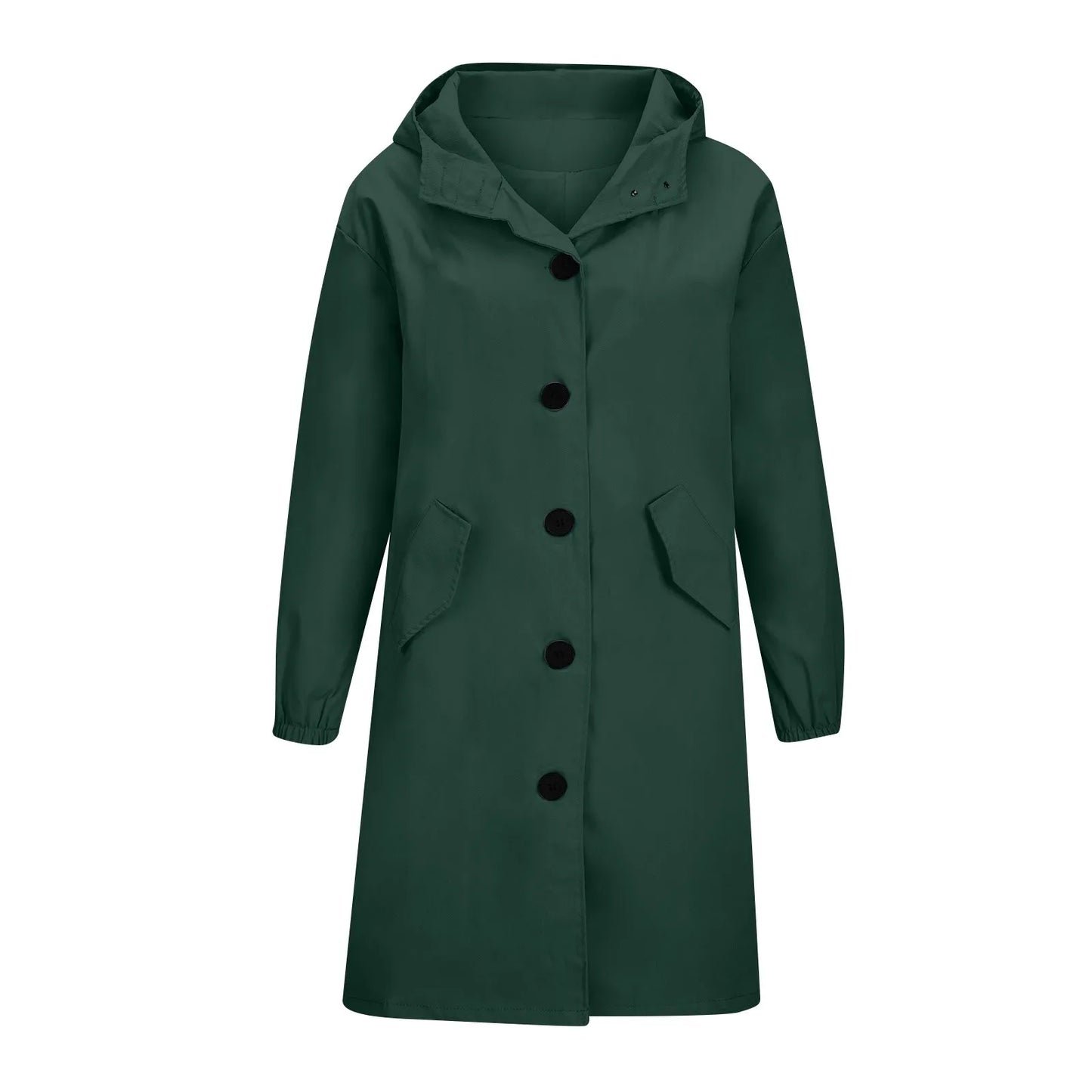 Trench impermeable femme à capuche