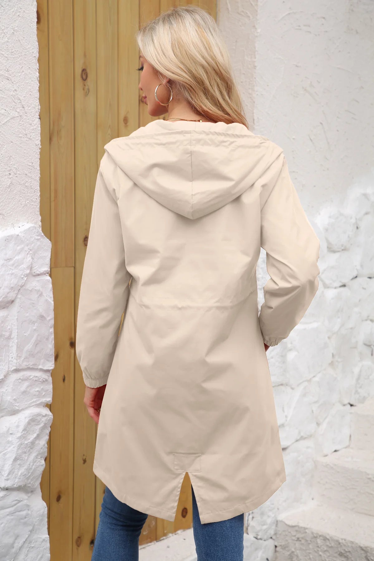 Impermeable trench femme mi-long