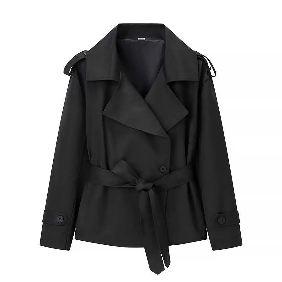 Veste trench court femme