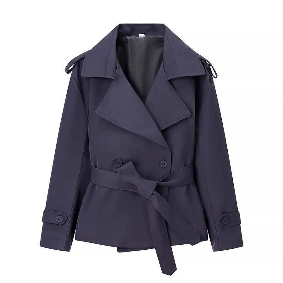 Veste trench court femme