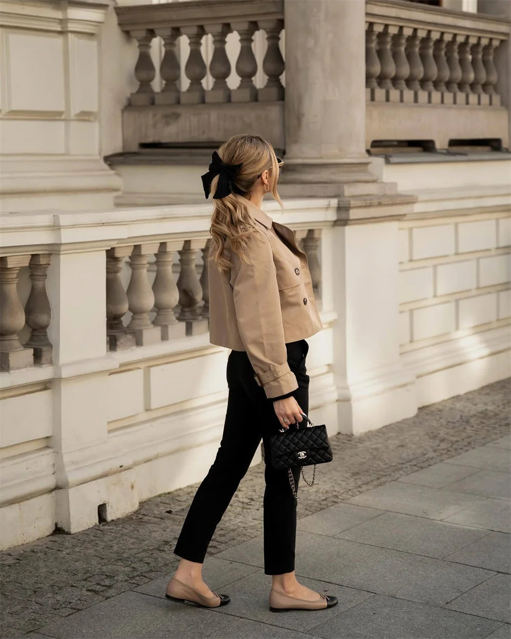 Trench coat court femme
