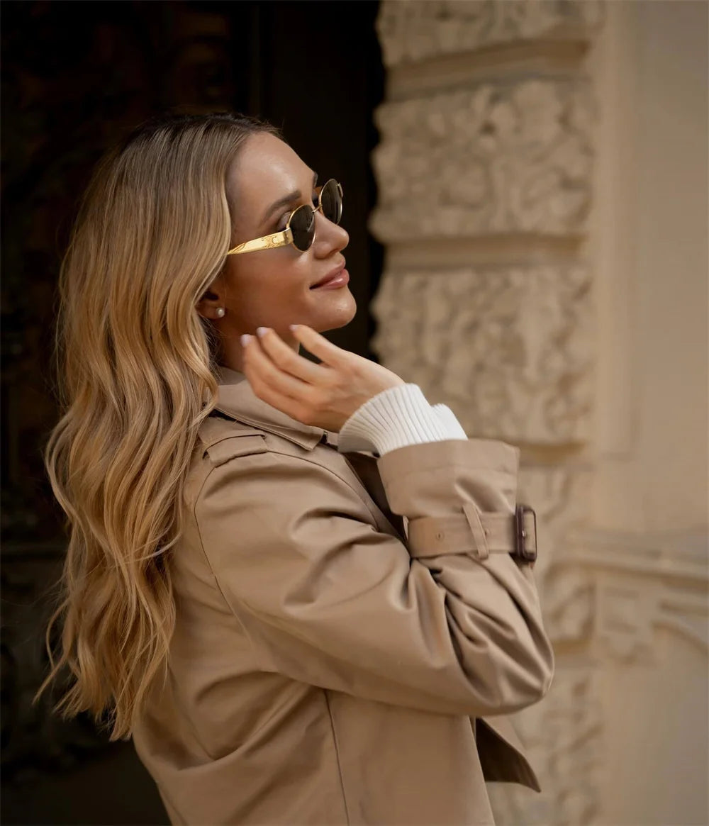 Trench coat court femme