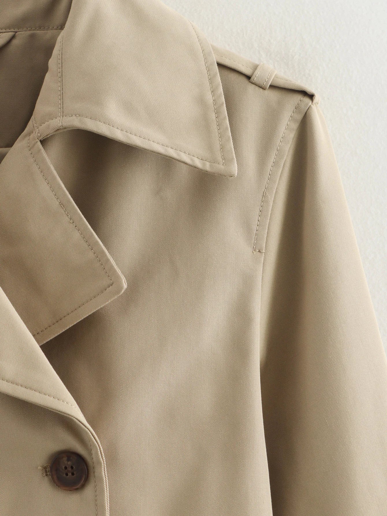 Trench noir court femme