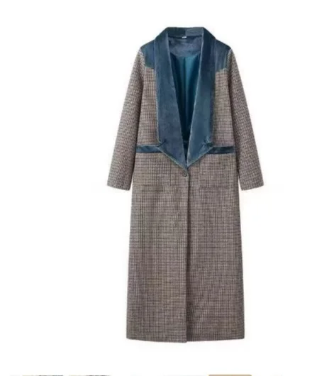 Trench fluide long femme