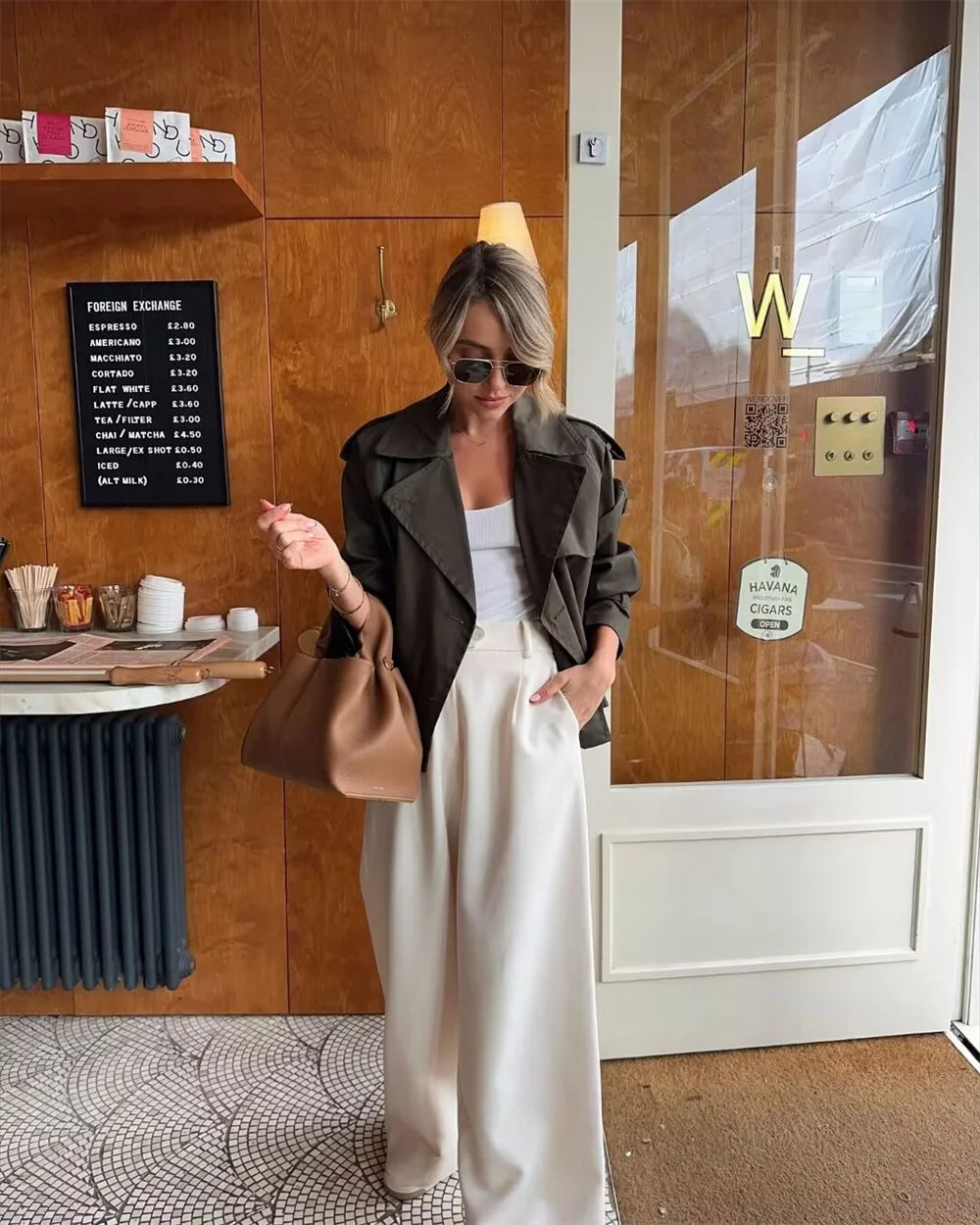 Trench coat court femme