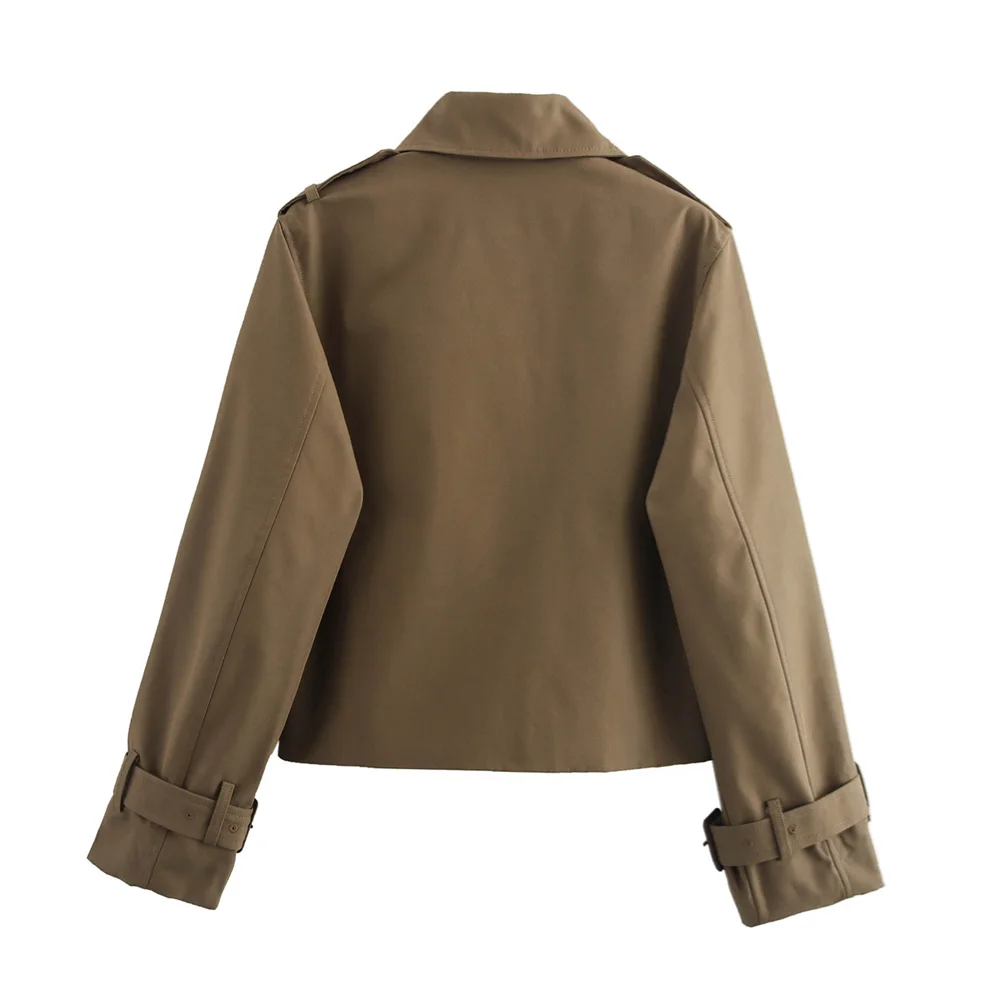 Trench court hiver femme