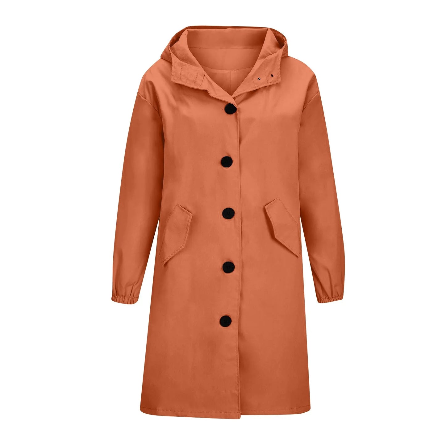 Trench impermeable femme à capuche