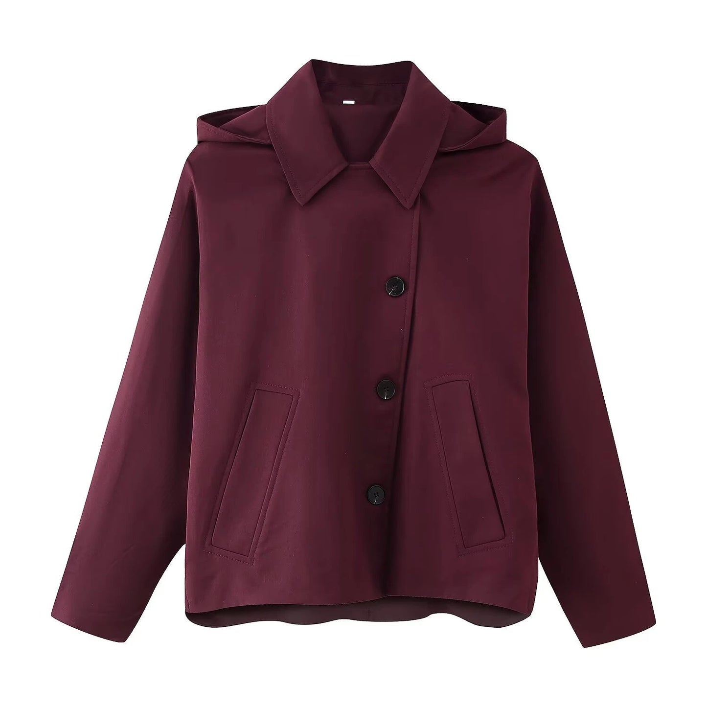 Trench coat à capuche femme