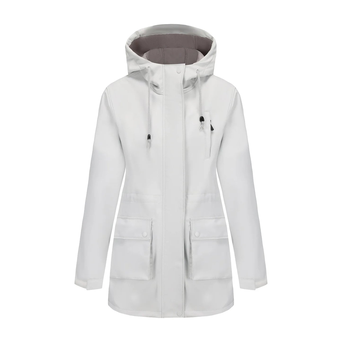 Trench impermeable avec capuche femme