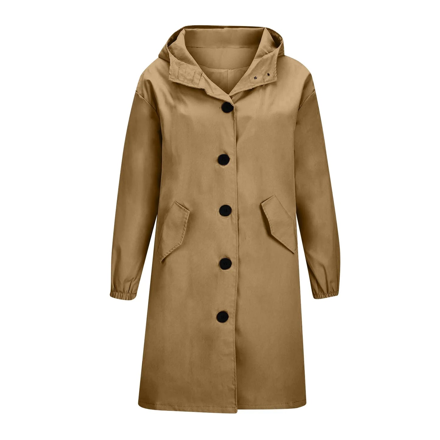 Trench impermeable femme à capuche