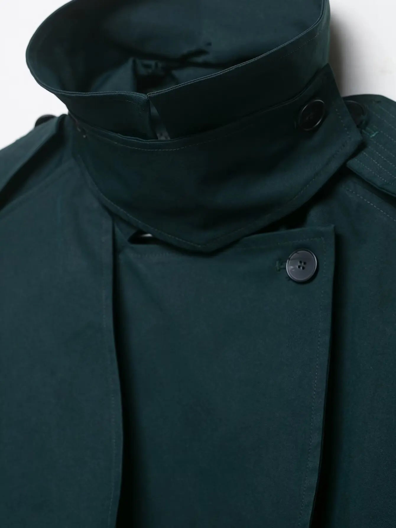 Trench long femme vert
