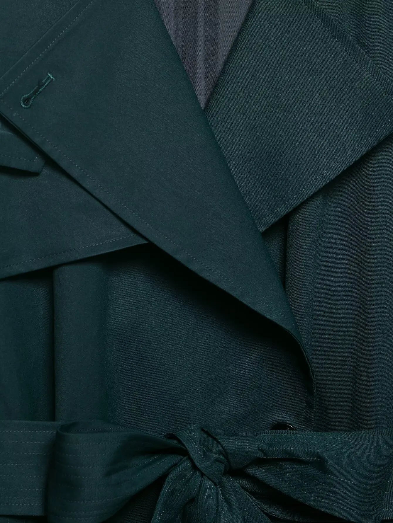 Trench long femme vert
