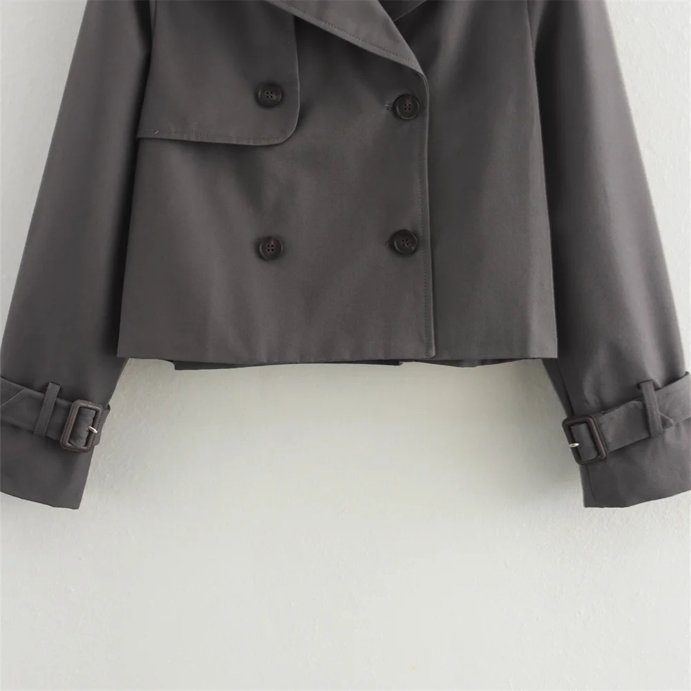 Trench court hiver femme
