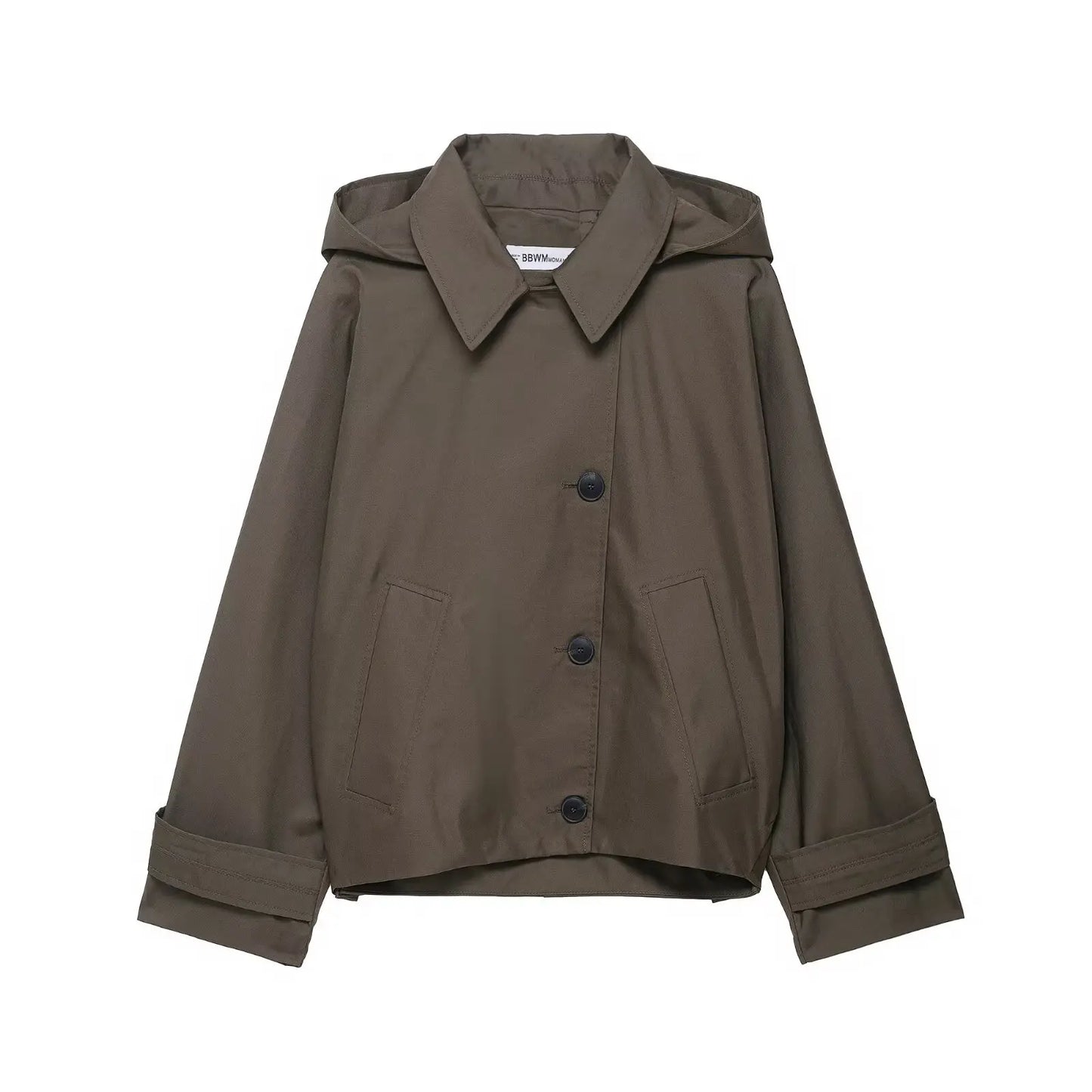 Trench coat à capuche femme