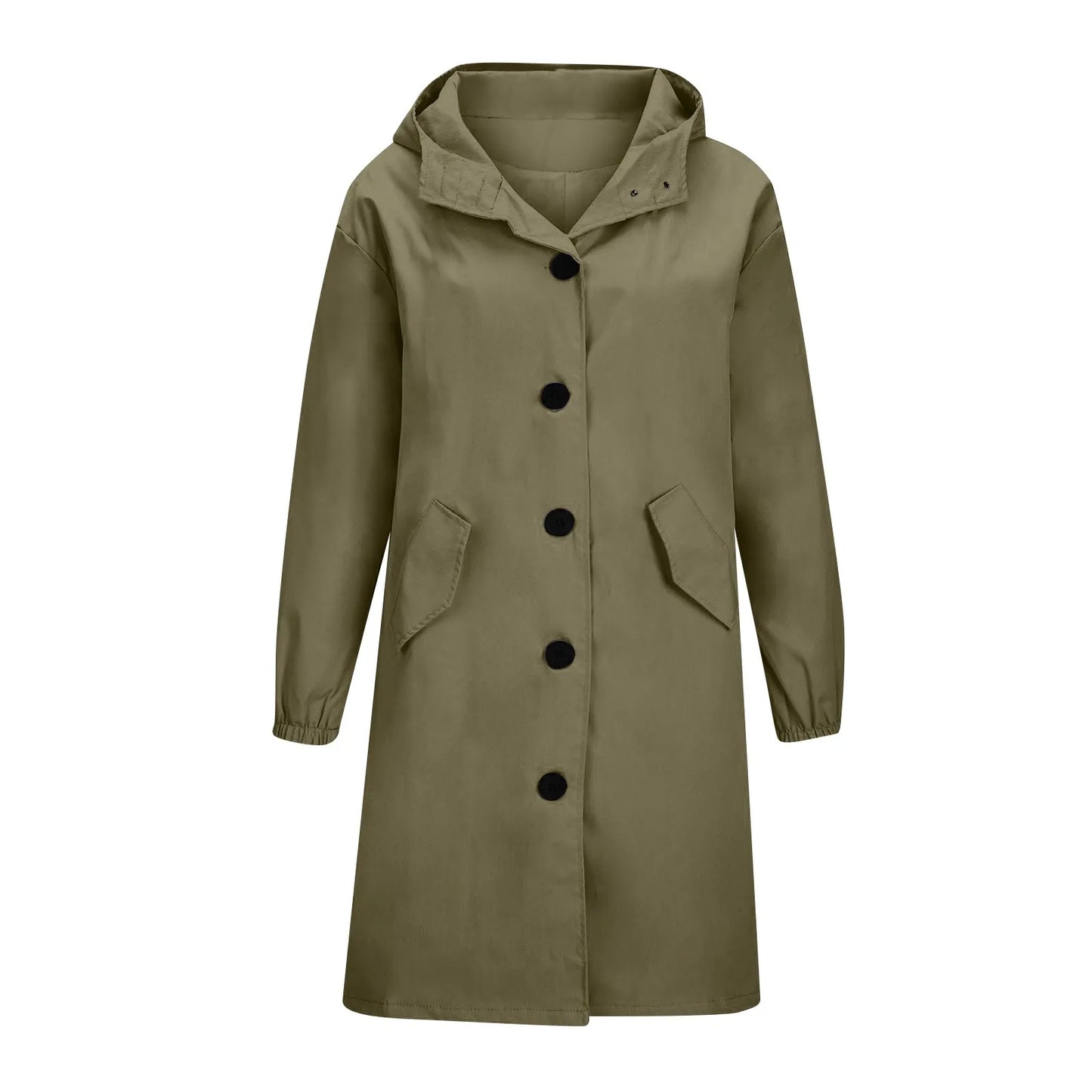 Trench impermeable femme à capuche